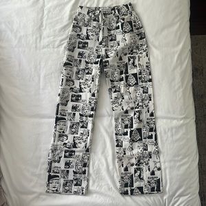 Reformation High Waisted Newsprint Jeans